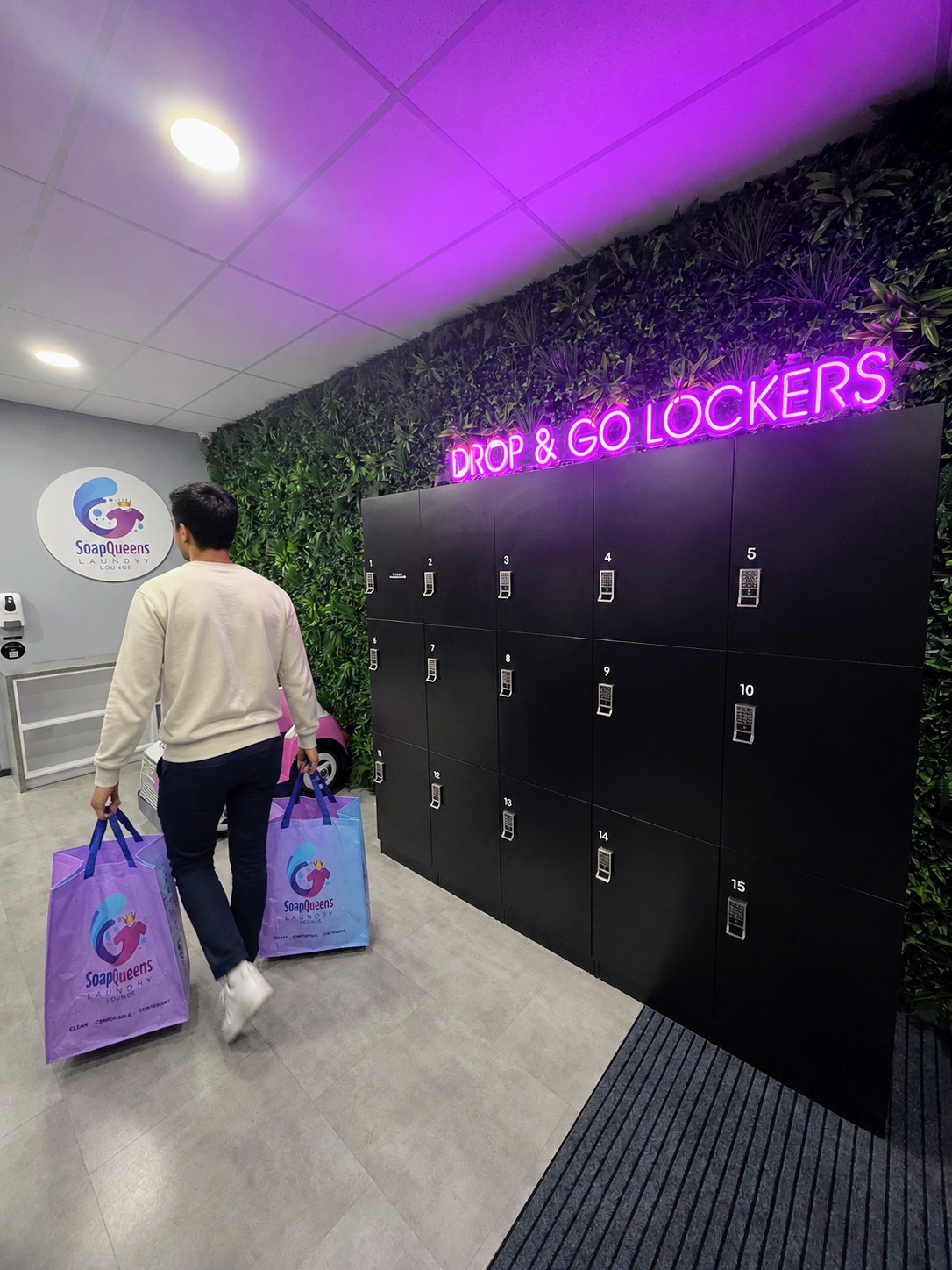 Secure Soap Queens collection lockers used for the Weekend Transfer Service in Cranbourne North